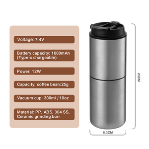 Popular multifuncional <span class=keywords><strong>moler</strong></span> y preparar 3 en 1 se adapta al soporte del coche eléctrico mini <span class=keywords><strong>cafetera</strong></span> portátil - Product Image 3