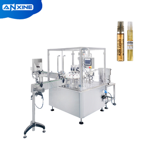 Machine automatique de remplissage et de bouchage de flacons en verre pour huiles essentielles, parfums et liquides oraux - Product Image 1