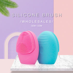 جهاز تنظيف الوجه بالأيونات السيليكون بالموجات فوق الصوتية محمول جديد منظف للبشرة مقاوم للماء فرشاة تنظيف الوجه بالاهتزازات وجهاز تدليك - Product Image 6