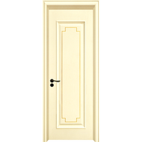 Porte intérieure élégante et moderne en bois grainé avec surface CPL, haut de gamme, pour appartement, chambre à coucher, insonorisée, anti-déformation