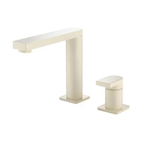 Robinet de lavabo mural de luxe moderne de haute qualité en laiton chromé style cascade, 2 trous, avec capteur tactile en cuivre