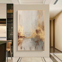 Kreatives Hochwertiges Abstraktes Digital Gedrucktes Leinwandgemälde Moderne Goldfolien-Kunst für Heim- und Hotel-Wanddekoration