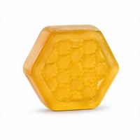 Savon Solide Artisanal au Miel, Teinte Or, Infusé au Miel, Nettoyant Visage et Corps, Étiquette Privée Personnalisée