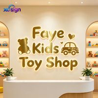 Enseigne murale rétroéclairée en acier inoxydable 3D LED personnalisée, étanche IP65, pour magasins commerciaux, salons de beauté, hôtels, bars, bâtiments et bureaux