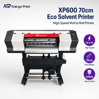 Impresora Eco Solvente XP600 de 70cm, Impresora de Rollo a Rollo de Alta Velocidad para Impresión de Banners, Vinilos, Papel Tapiz, Lienzos y Sublimación