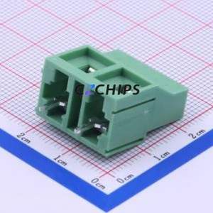 DB910-9.52-2P-GN-S Screw Terminal Block Through hole Component (THT),P=9.52mm Connector 1x2P 9.52mm Green Through Hole - Product Image 1
