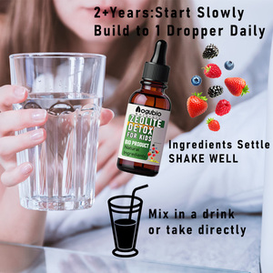 Zeolite Detox en Gotas Líquidas para Niños y Adultos, con Clinoptilolita, Vitaminas <span class=keywords><strong>B12</strong></span> y D Puras, Fórmula Vegana, Gran Venta - Product Image 2