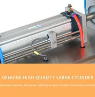 Machine de remplissage pneumatique semi-automatique de haute précision pour pâtes, dosage quantitatif pour contenants en plastique, lait et jus de haute précision