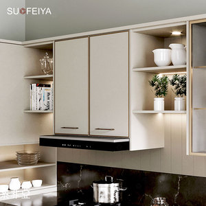 SOFEYIA moderno incompiuto Flat Pack armadi da <span class=keywords><strong>cucina</strong></span> su misura <span class=keywords><strong>cucina</strong></span> completa per progetti di appartamenti vetro laccato MDF - Product Image 5