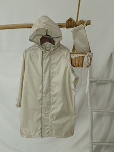 Impermeable impermeable ligero reutilizable suave transpirable niños Poncho con rayas reflectantes de seguridad para jardín de infantes primaria - Product Image 5