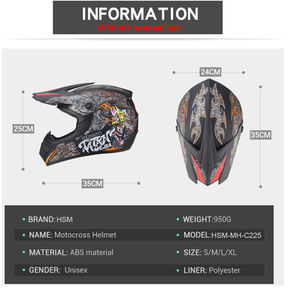 Caschi Integrali da Motocross da Produttori per Moto da Fuoristrada Go-Kart ATV - Product Image 3