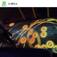 Aire de jeux intérieure gigantesque interagir 3D LED musique danse interactive piano plancher projecteur VR jeux pour enfants