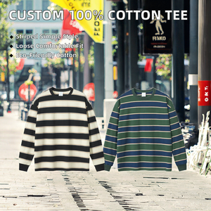 Camisetas de Hombre 100% Algodón, Personalizadas OEM, Manga Corta, Corte Holgado, Cuello Redondo, Casuales, Ecológicas, Transpirables, 340g, Teñido Liso - Product Image 2