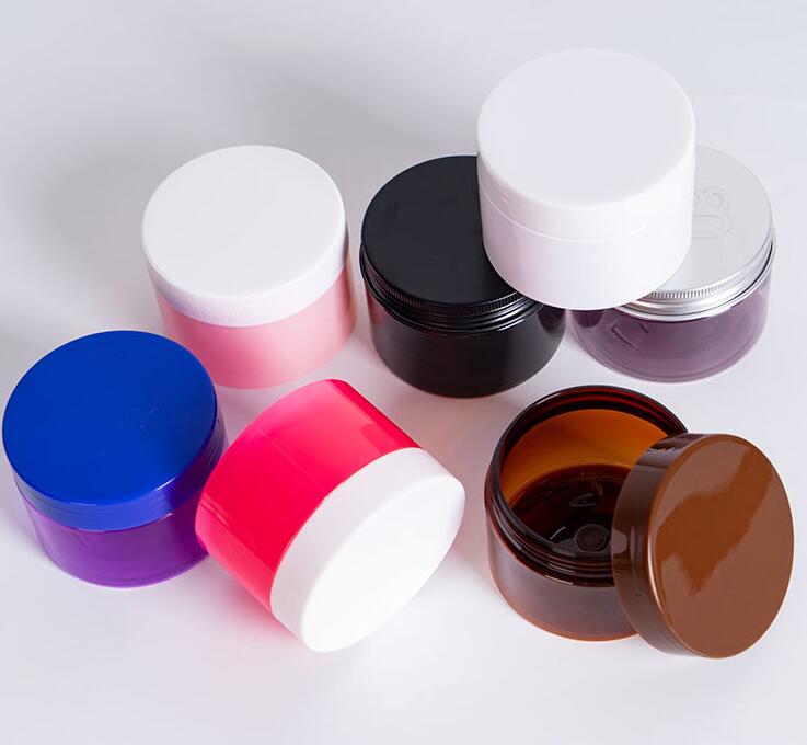 Wholesale 300ml 500ml 1000ml Clear Pet Plastic Cookie Jar With Lids