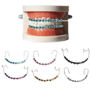 Brackets Dentales de Ortodoncia de Moda en Oferta, con Alambre de Arco Removible, Brackets Metálicos de Ortodoncia de Moda - Product Image 2