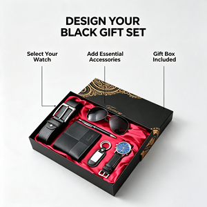 Set Regalo di <span class=keywords><strong>Lusso</strong></span> 6 in 1 per Uomo d'Affari: Orologio, Portafoglio, Cintura, Occhiali da Sole, Penna, <span class=keywords><strong>Portachiavi</strong></span> - Regalo Aziendale - Product Image 6