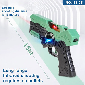Juego de Pistolas Láser Infrarrojas de Plástico Personalizadas con Chaleco y Objetivo, Juego de Batalla Interactivo para Niños - Product Image 4