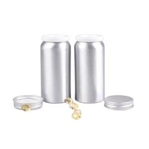 Vitamine Aluminium Metalen Blikjes Leeg 100Ml 120Ml Goede Afdichting Brede Mond Supplement Fles Aluminium Vitamine Flessen - Product Image 1
