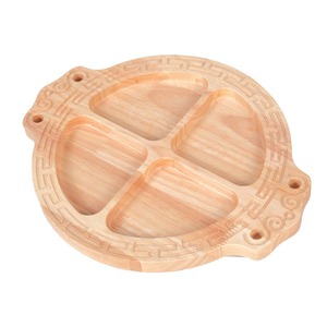 Plateau de service en bois de bambou à 4 compartiments, style japonais, pour fruits, thé, gâteaux, pain, desserts, sur mesure - Product Image 4