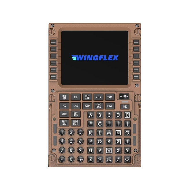 GGDX WingFlex B777 CDU Control Display Unit Aviation-Grade Flight Simulator with Realistic Experience