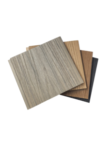 Panneau de clôture WPC moderne, résistant aux basses températures, ignifuge, imperméable, insonorisant, avec design graphique 3D/effet <span class=keywords><strong>bois</strong></span> - Product Image 2