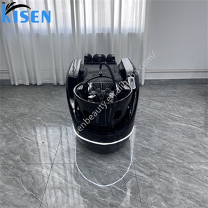Fauteuil de massage électrique professionnel Kisen pour salon de coiffure, avec fonction shiatsu intégral et bac à shampoing - Product Image 3
