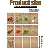 Étiquettes personnalisées pour pots et bouteilles d'épices, étiquettes vintage pour apothicaire, autocollants vintage pour pots, armoire à épices