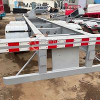 Nouvelle Conception de Châssis Squelette de Semi-Remorque de 40 Pieds, Châssis de Conteneur Squelette, 3 Essieux, Capacité de Charge de 40t, Modèle de Remorque de Camion