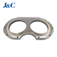 Plaque d'usure en alliage simple pour pompe à béton LS230, pièce de rechange OEM pour pompes Putzmeister série LS
