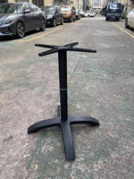 Table de salle à manger résistante aux intempéries et aux UV, durable, en HPL de 0,59'', 24''x30'', ronde, en marbre noir, en stratifié haute pression