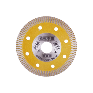 Lames de scie circulaire diamantées continues 116mm 120mm 4 pouces avec dents de protection pour couper les carreaux - Product Image 3