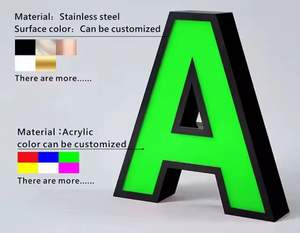 Custom <span class=keywords><strong>Led</strong></span> insegne luminose all'aperto 3D Store Front <span class=keywords><strong>Led</strong></span> lettera canale aperto per Business logo in metallo segnaletica - Product Image 5