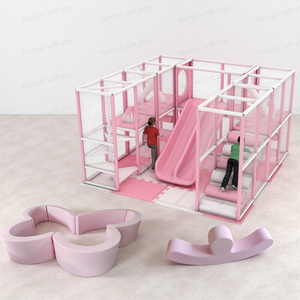 Personnalisable princesse fille Soft Play Naught Castle intérieur/extérieur équipement de terrain de jeu modulaire pour les fêtes d'enfants location d'événement - Product Image 1