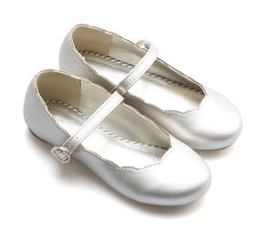 Zapatillas <span class=keywords><strong>de</strong></span> fiesta informales con punta redonda <span class=keywords><strong>de</strong></span> pu para niñas, zapatos planos con plantilla suave <span class=keywords><strong>de</strong></span> buena calidad, para boda - Product Image 1