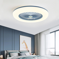 Ventilateur de plafond encastré avec télécommande, 3 vitesses, pales en contreplaqué inversées, LED à intensité variable, certifié ETL pour chambre à coucher et chambre d'enfant
