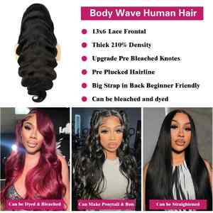 Perruque brésilienne naturelle noire ondulée de 20 pouces 13x6 transparente HD, tenue longue durée sans glissement, densité 210% - Product Image 5