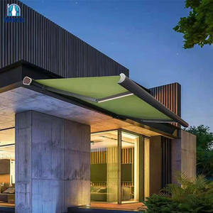 Uitklapbaar gemotoriseerd zonnescherm op maat, volledig cassette-systeem voor patio, tuin, balkon, café. - Product Image 2