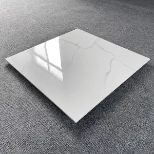 중국 수입 저렴한 유리화 흰색 타일 세라믹 60x60 바닥 용