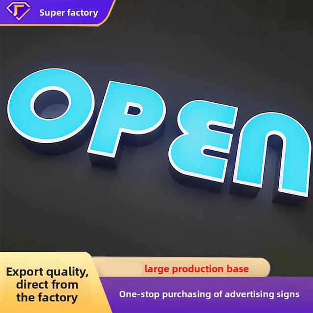 Led Sign Outdoor 3d Shop Retail Store Front Building Illuminated Front Lit Channel Letter Signs