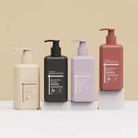 Flacon pompe vide de luxe carré en PE de 300 ml pour shampoing, lotion corporelle, poudre libre, masque facial, crème visage, faux cils