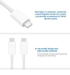 Wholesale Pd 60W Type C To Type C For Usb Cable Fast Charging 5A Type C Cable For Mobile Phone