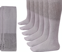 Chaussettes de sport montantes en coton premium antidérapantes, 6 paires, pour hommes grandes tailles