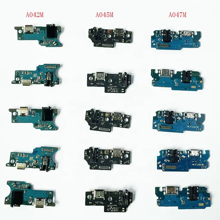 5 adet/grup orijinal USB şarj bağlayıcı Dock Flex kablolu telefon parçaları Samsung A042M A045M A047M esnek şarj