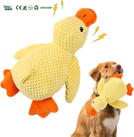 Jouet en peluche canard durable, interactif, résistant aux morsures, sonore, doux, pour petits/chiens moyens - Plusieurs tailles, pour mâcher, pour le sommeil, pour jouer