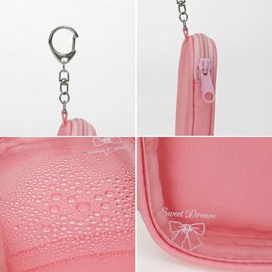 Mini Bolsa <span class=keywords><strong>de</strong></span> <span class=keywords><strong>Maquillaje</strong></span> Transparente <span class=keywords><strong>de</strong></span> PVC con Cierre, Estuche Protector para Muñecas <span class=keywords><strong>de</strong></span> Peluche, Decoración para Bolsos, Bolsa <span class=keywords><strong>de</strong></span> PVC a Prueba <span class=keywords><strong>de</strong></span> Polvo con Anillo para Llaves - Product Image 4