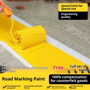 Road Parking Space Line Painting Liquid Coating Acrylic Wear-Resistant Yellow White Line <strong>Paint</strong> for Cement Ground - Product Image 4