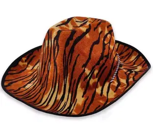 Chapeau de cowboy western imprimé tigre