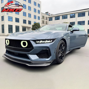 Lèvre de pare-chocs avant pour Ford Mustang 2024-2026, 3 pièces, spoiler noir mat, séparateur inférieur, diffuseur, protège-menton - Product Image 2