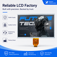 Modul Layar LCD TFT IPS 10,1 Inci Kustom OEM 1024x600 LVDS 500 Cd/m² Kecerahan Tinggi untuk Peralatan HMI Industri