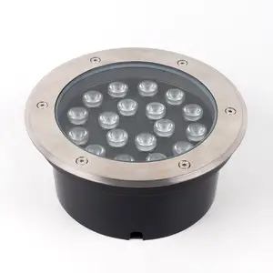 AC DC peyzaj yeraltı lambası IP65 su geçirmez açık yuvarlak gömme gömme Inground ışık